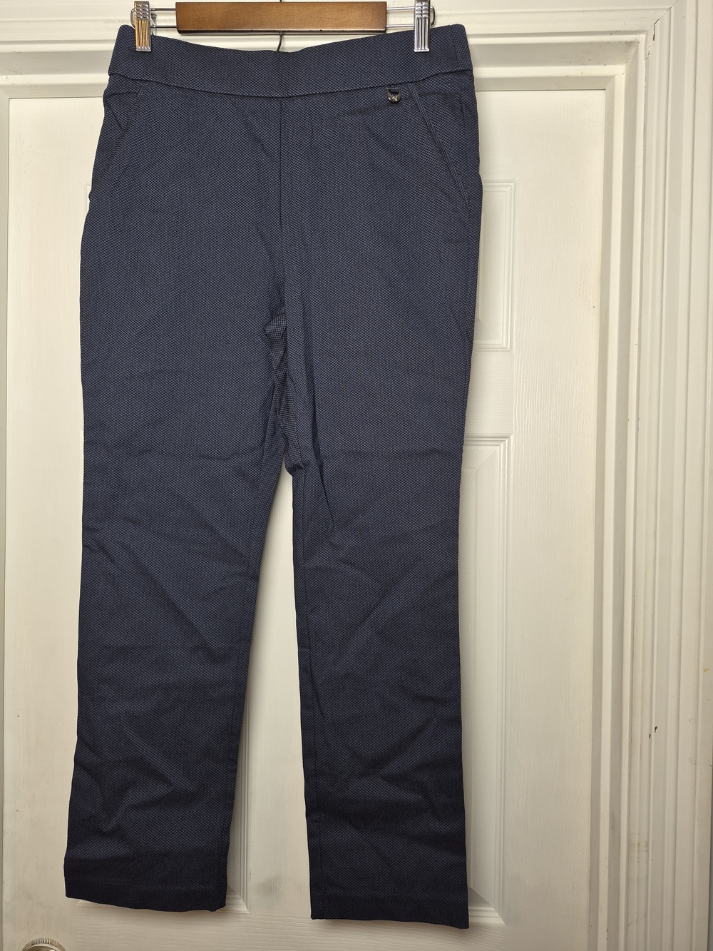Rafaella Navy Black Slim Ankle Pants 6 NWT